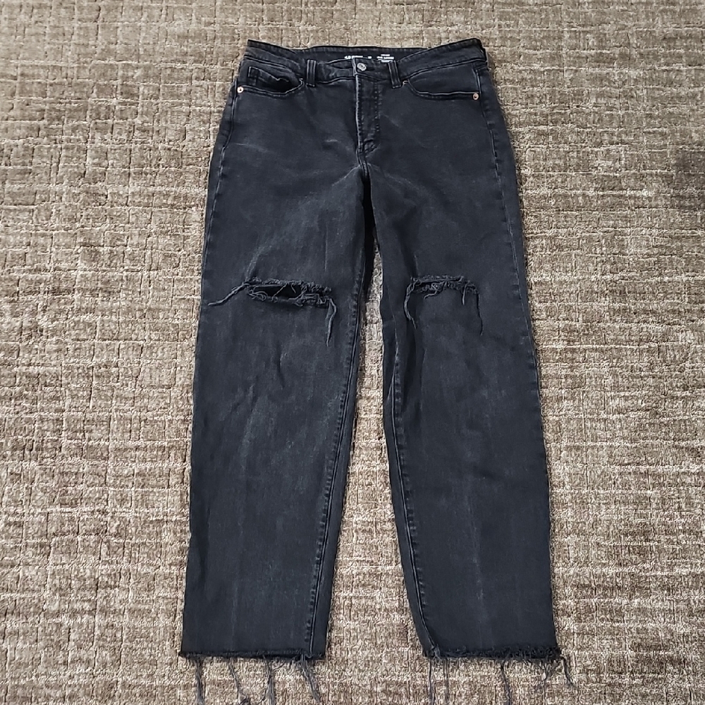 Old Navy Black Distressed O.G. Loose Jeans